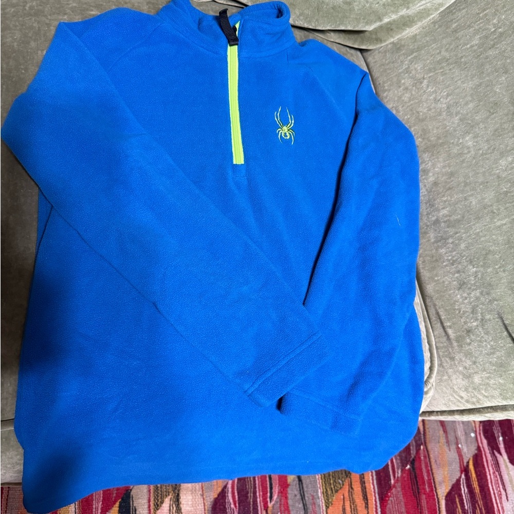 Spyder youth size medium fleece 1/4 zip